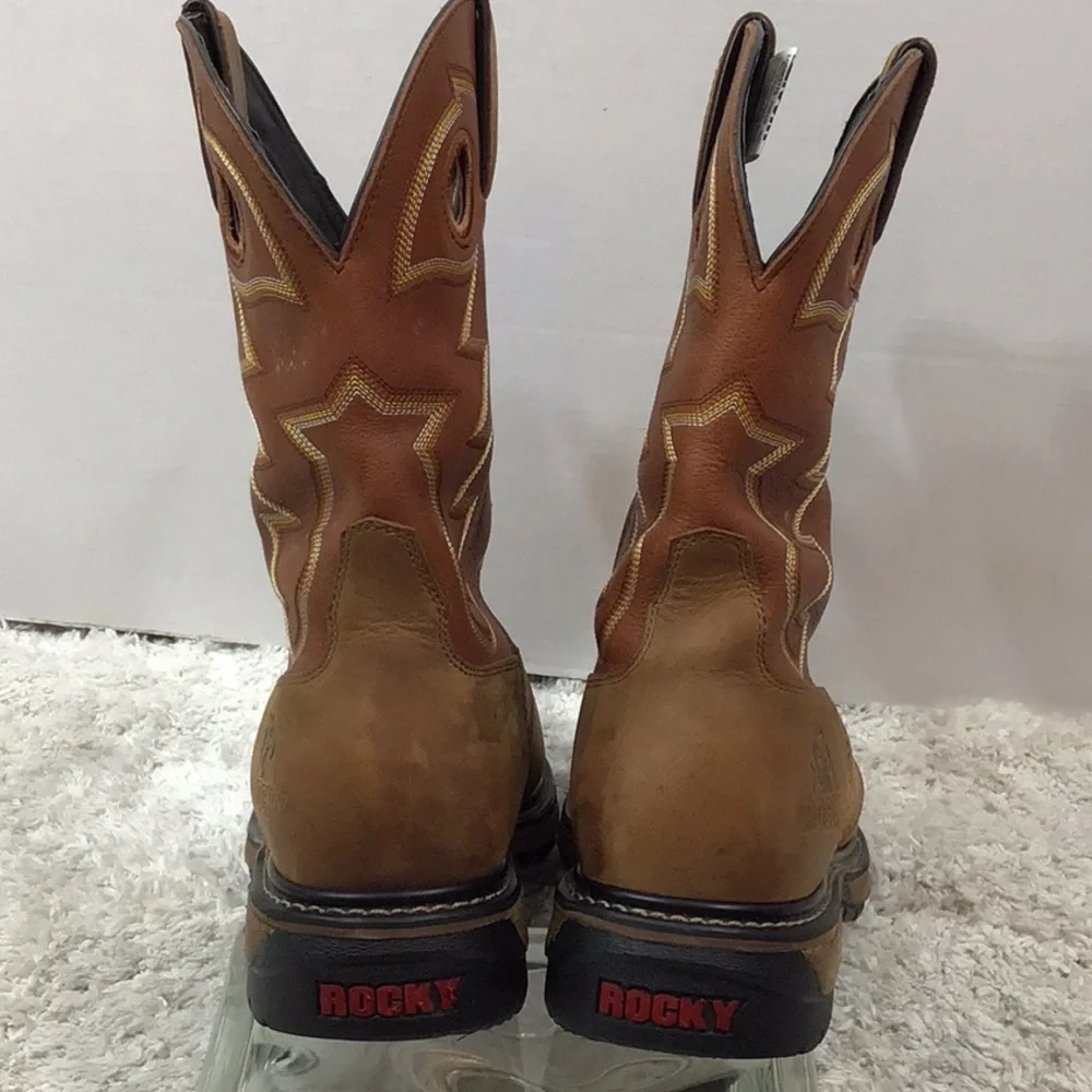 Rocky men’s Branson leather ride comfort boots